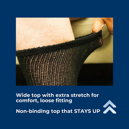 Women's Cotton Diabetic Crew Socks (6 Pair)