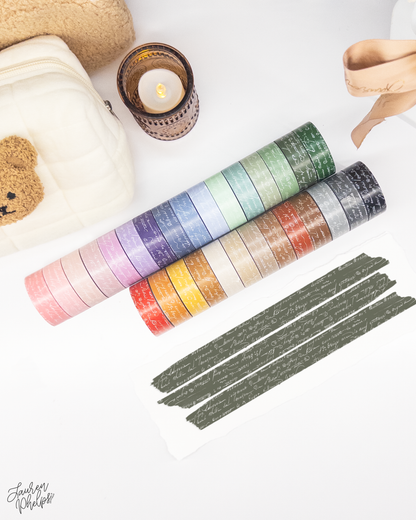 Sprout French Text 15mm washi