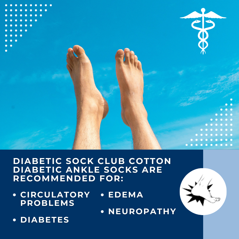 Women's Cotton Diabetic Ankle Socks (6 Pair)