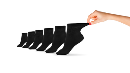 Women's Cotton Diabetic Ankle Socks (6 Pair)