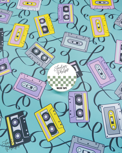 Sprout Retro Checker 15mm washi