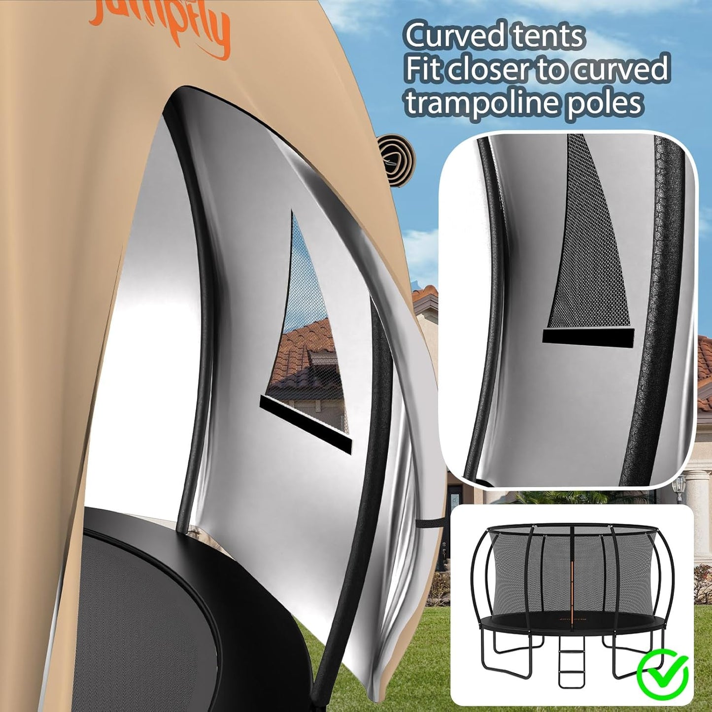 Trampoline Customizable Tent for 11FT Trampoline